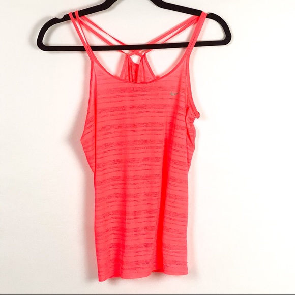 Nike Tops - Nike Dri-Fit Neon Pink Sport Fitness Tank Top Sz S